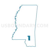 Forrest County in Mississippi